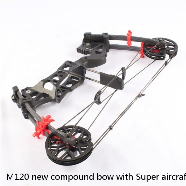 M120 new compound bow with Super aircraft class aluminium riser junxing archery for hunting hot sale
